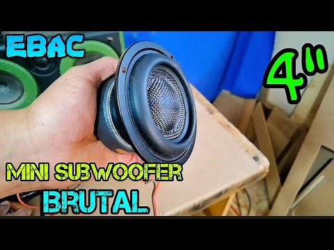 New Brutal 4" Mini Subwoofer - FREE Air test | EBAC