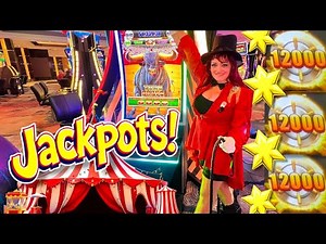 I WON on THIS WHOLE NEW BANK of SLOTS!!