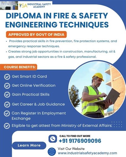 Fire and Safety Engineering Courses in Chennai & Tamil Nadu | Industrial Safety Academy | #hse