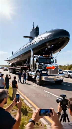 Submarine on the Move: A Sight You Won't Believe!"