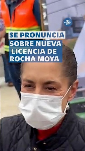 Sheinbaum respalda nueva licencia de Rocha Moya: “Es lo mejor para Sinaloa” #shorts