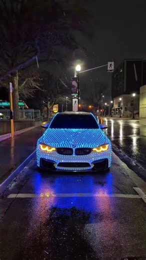 Cyberpunk Reality: BMW 4 Series LED Wrap 🌌 #bmw #shorts