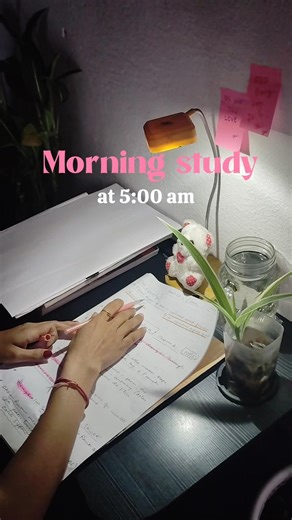 Mrng Study at 5:00 am Study Routine Tips for Productive Early Morning Study#5:00 am #morningroutine