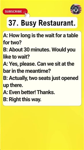 Busy Restaurant | English Listening Practice | English Speaking Practice for Beginners