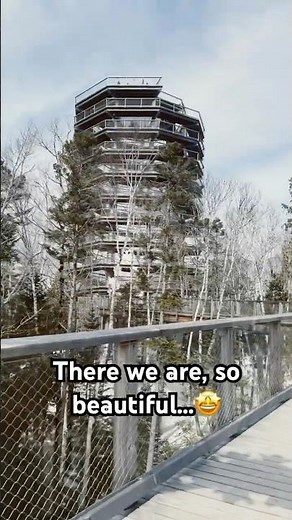 Amazing view at Centier des Cimes in the Laurentides, Quebec