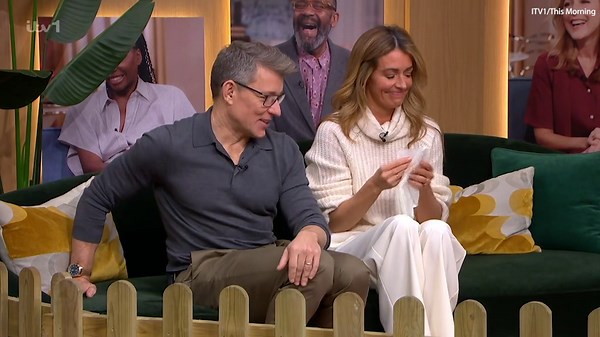 Puppy poops during live interview leaving Cat Deeley cleaning up