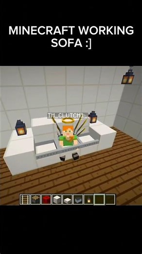 MINECRAFT WORKING SOFA 🔥 #minecraft #gaming #shorts #viral