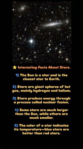 INTERESTING FACTS ABOUT STARS⭐.