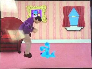 Blue’s Clues Dress Up Day Joe Purple Shirt Mailtime Theme Song 2009 DVD Daddad Opposites Table House