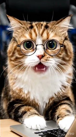 cute cats is using computer #cat #catshorts #catvideos #shortsfeed