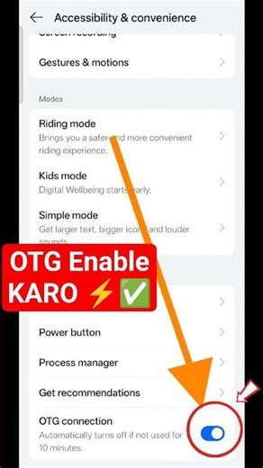 OTG Kaise On Kare? USB Device Connect Karne Ka Easy Tarika 🔌✨ #shorts #youtubeshorts #mobile #phone
