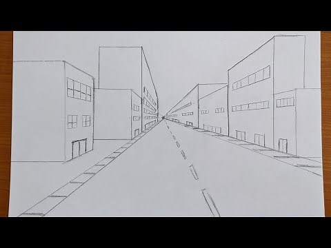 Drawing for Beginners: One Point Perspective- City/ Street View