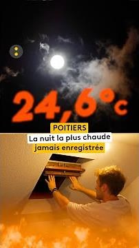 The hottest night ever recorded in Poitiers