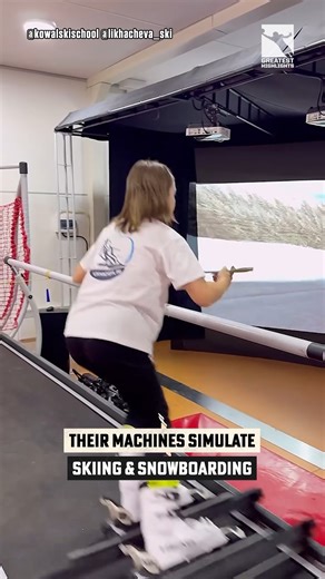 This indoor skiing machine is next level 😎 | GreatestHighlights