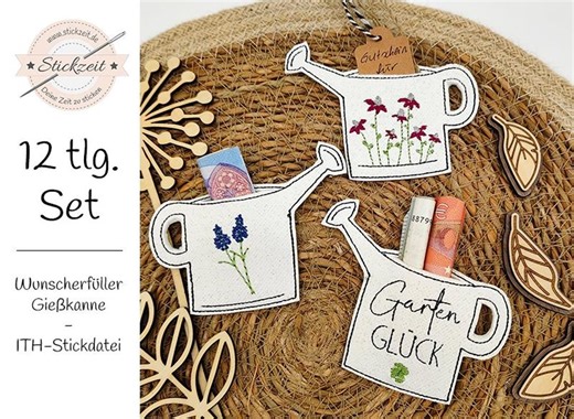 Watering Can Wish Granter - ITH Embroidery File - Etsy