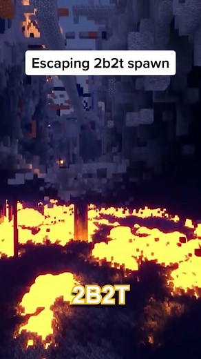 Escaping 2b2t Spawn Challenges in Minecraft