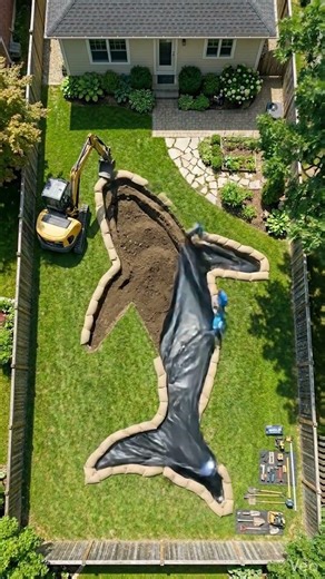 You Won’t Believe This Fish Pool Transformation!🏗💧