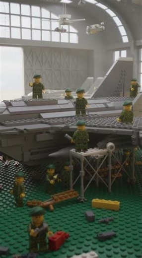 Ultimate LEGO Military Base: Giant Fighter Jet MOC & Realistic Hangar