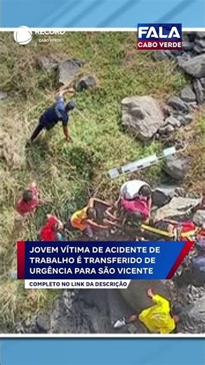 Jovem vítima de acidente de trabalho é transferido de urgência para São Vicente