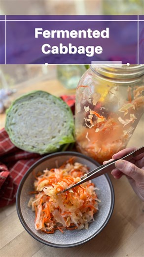 Homemade fermented cabbage — this is one of my favorite things to keep in the fridge. Just cabbage, carrots, salt… and time. Nothing else. This simple fermentation transforms the vegetables into a probiotic-rich, gut-friendly superfood. It supports digestion, boosts immunity, and adds that amazing crunchy tang to any meal. And the best part? It’s unbelievably easy to make at home. Slice, salt, squeeze, pack — and let nature do the rest. #miriamskitchen #enjoykosher #kosher #kosherfood #kosherbak