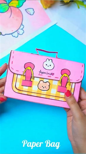 Mina Wonder Craft on Instagram: "DIY Paper bag file folder #reelsinstagram #reelsvideo #reels #papercrafts #art #cute #crafts #giftideas #handmade #love #kidstoy"