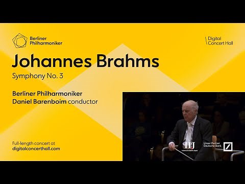 Brahms: Symphony No. 3 / Barenboim · Berliner Philharmoniker