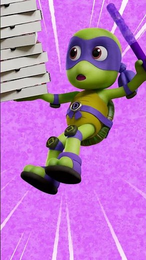NEVER take a teeny turtle's pizza! 🍕
