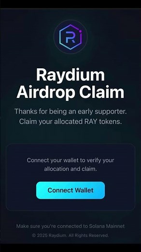 ⚡ Solana Users: Claim Your Raydium Drop!