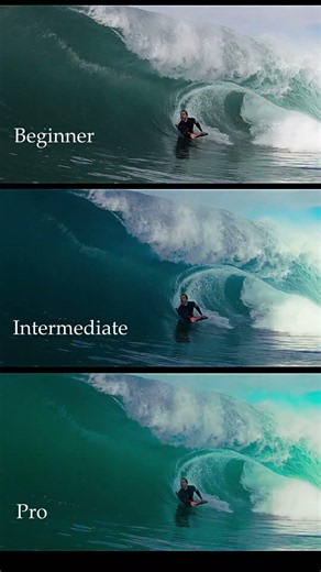 Color Grading: Beginner vs Pro 🎨 #colorgrading #davinciresolve #shorts