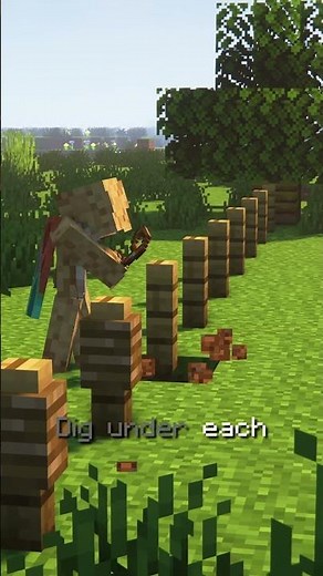 How to Make a ROPE FENCE in Minecraft!