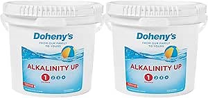 Doheny's Alkalinity Up | Raise Your Swimming Pool Alkalinity Level | 100% Pro-Grade Sodium Bicarbonate | Proper Alkalinity Levels Help Protect Your Equipment and Prevent Skin & Eye Irritation | 50 LB