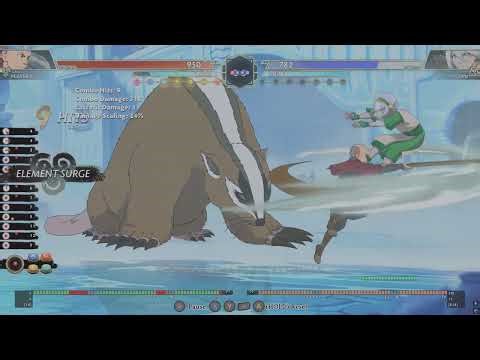 Avatar Legends: The Fighting Game - Aang midscreen to corner 0 chakra combo