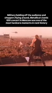 One of the most iconic concerts in rock history 🔥 . #metallica #rockband #metalmusic #liveperformance #basicallymusic | Basicallymusic