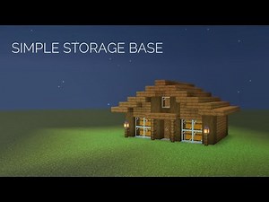 Simple Storage Base Build | Easy Minecraft Storage House | Spob