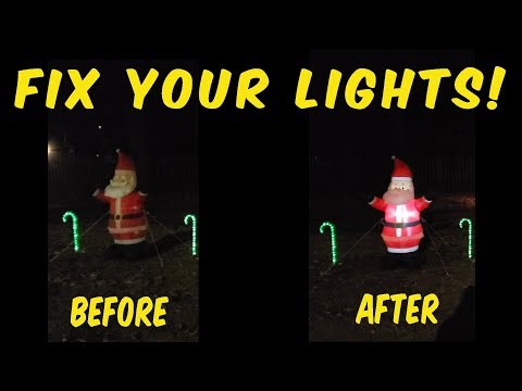 Replacing LED Lights in Holiday Inflatables (2)