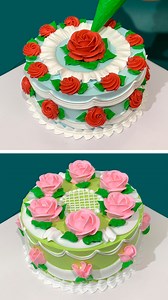 47K views · 3.8K reactions | Beautiful Rose Cake Decorating Tutorials | Cake Decor | Facebook