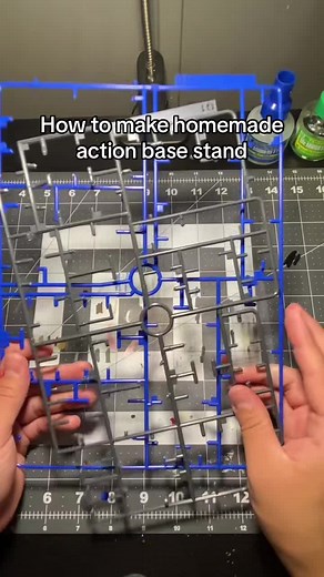 New video tutorial how to make gunpla action base with runner step by step #bandai #bandainamco #bandaihobby #gundam #gundamtiktok #gundamtiktokcommunity #tutorial #asmr