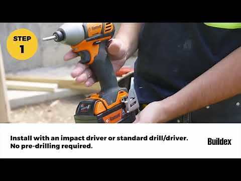 Buildex Timber Bugle Head Batten Screws Step By Step Installation Instructions