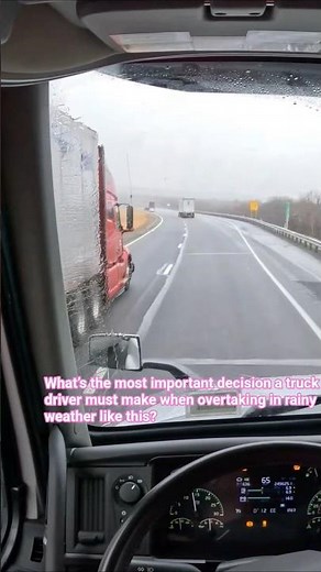 4K POV Truck Driving USA | Overtaking in the Rain on a Curvy Highway #shorts
