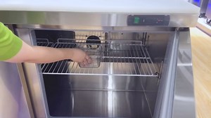 Sandwich Prep Table Refrigerator, 72" W Commercial Refrigerator Sandwich Salad Prep Table, Sandwich Prep Table with 18 Pans, Salad Bar Buffet Station For Home with 3 Shelves for Restaurant