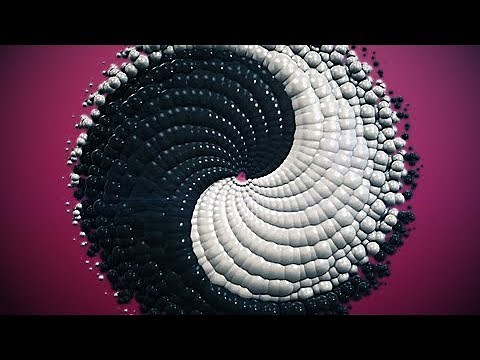 Yin And Yang Mandala | Abstract Particle Animation | 3d Motion Graphics