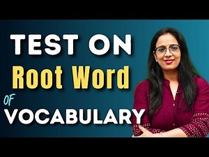 Test On Root Word Of Vocabulary || Learn vocab with tricks || English With Rani Ma'am