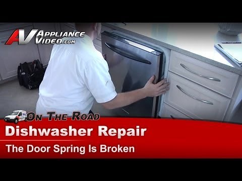 KitchenAid Dishwasher Repair - Door Spring Is Broken - Link Kit