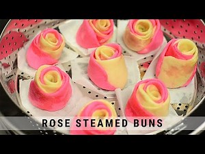 Delicious Rose Steamed Buns Recipe | How to Make Beautiful and Tasty Flower-Shaped Bao