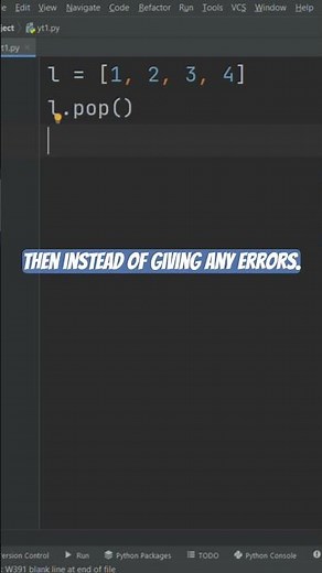 Python pop function tip #pythonforbeginners #pythontutorial
