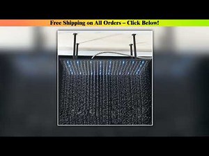 Large Rainfall Shower Faucet Ceiling Installation Bathroom Faucets LED Shower Head Bathroom Mixer