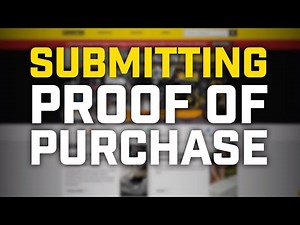 Submitting Your Proof of Purchase