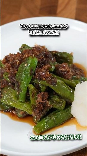 \\作りすぎ推奨!!ししとうの甘辛炒め/ご飯もお酒もススム!!!#shorts#料理#cooking#節約レシピ#ズボラ