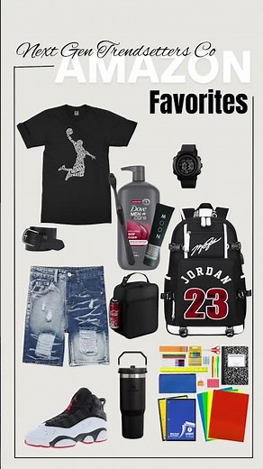 🎒🔥 Back-to-School Boys Haul! 🏀🖤❤️ | Trendy Clothes + Must-Have Supplies 🔥🎒