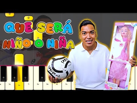 ALFREDO LARIN - ¿QUE SERA NIÑO o NIÑA - PIANO TUTORIAL FACIL
